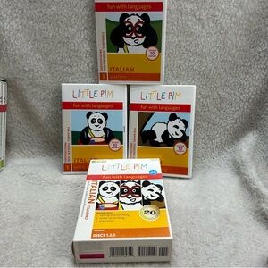 PBS kids LITTLE PIM Italian for kids 3 disc set fun with languages DVD